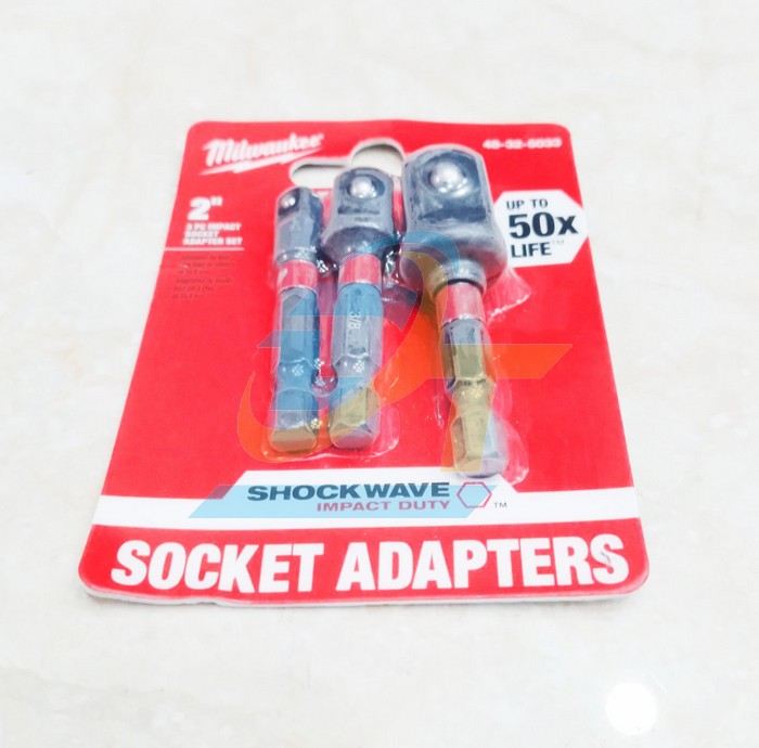 Bộ 3 đầu chuyển từ v&iacute;t sang bulong đầu 1/4", 1/2", 3/8" Milwaukee 48-32-5033  Milwaukee | Gi&aacute; rẻ nhất - C&ocirc;ng Ty TNHH Thương Mại Dịch Vụ Đạt T&acirc;m