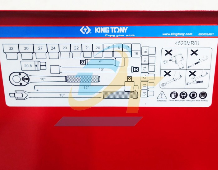Bộ tu&yacute;p 1/2" 24 chi tiết 8-32mm Kingtony 4526MR01 4526MR01 KingTony | Gi&aacute; rẻ nhất - C&ocirc;ng Ty TNHH Thương Mại Dịch Vụ Đạt T&acirc;m