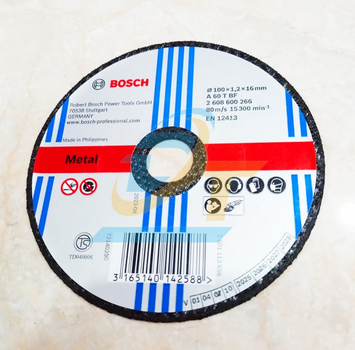 Đ&aacute; cắt sắt 100x1.2x16mm Bosch 2608600266  VietNam | Gi&aacute; rẻ nhất - C&ocirc;ng Ty TNHH Thương Mại Dịch Vụ Đạt T&acirc;m