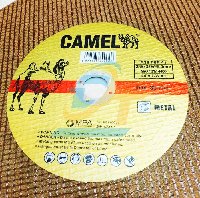Đ&aacute; cắt sắt Camel 355x3x25.4  Camel | Gi&aacute; rẻ nhất - C&ocirc;ng Ty TNHH Thương Mại Dịch Vụ Đạt T&acirc;m