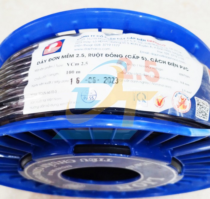 D&acirc;y c&aacute;p điện đơn mềm 1 l&otilde;i Lion Vcm 2.5  Daphaco | Gi&aacute; rẻ nhất - C&ocirc;ng Ty TNHH Thương Mại Dịch Vụ Đạt T&acirc;m