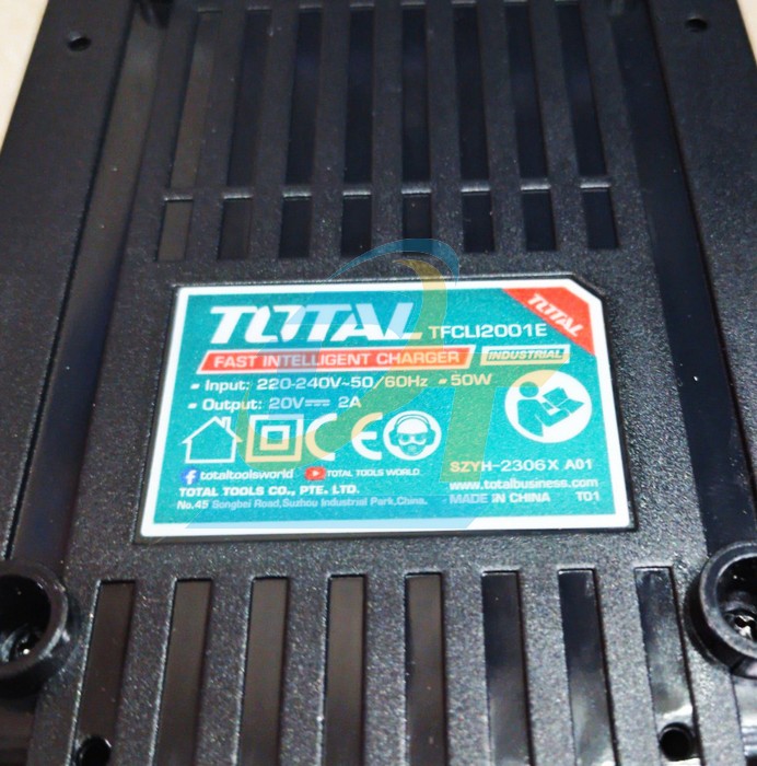 Đế sạc pin Li-Ion 20V Total TFCLI2001  Total | Gi&aacute; rẻ nhất - C&ocirc;ng Ty TNHH Thương Mại Dịch Vụ Đạt T&acirc;m