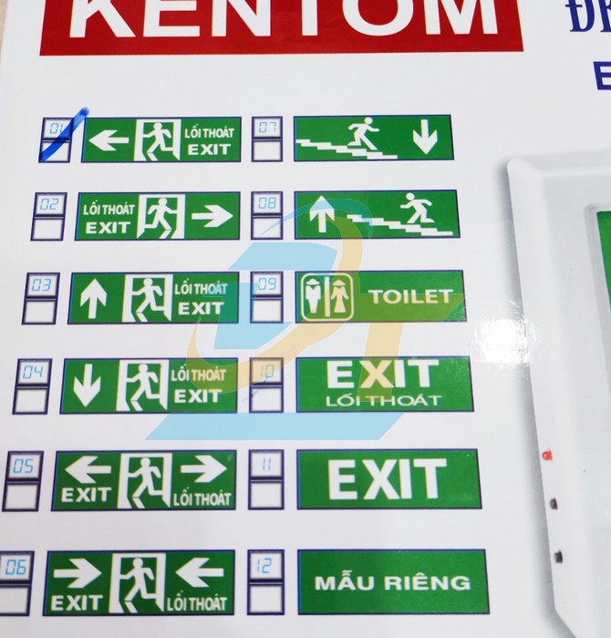 Đ&egrave;n EXIT LỐI THO&Aacute;T 1 mặt Kentom KT-110  KENTOM | Gi&aacute; rẻ nhất - C&ocirc;ng Ty TNHH Thương Mại Dịch Vụ Đạt T&acirc;m