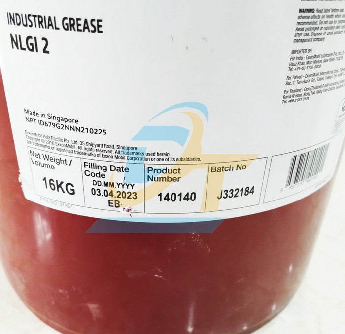 Mỡ chịu nhiệt MobilGrease XHP 222 (16kg/Th&ugrave;ng)  MOBIL | Gi&aacute; rẻ nhất - C&ocirc;ng Ty TNHH Thương Mại Dịch Vụ Đạt T&acirc;m