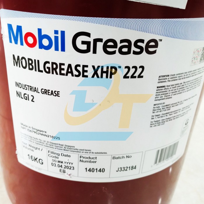 Mỡ chịu nhiệt MobilGrease XHP 222 (16kg/Th&ugrave;ng)  MOBIL | Gi&aacute; rẻ nhất - C&ocirc;ng Ty TNHH Thương Mại Dịch Vụ Đạt T&acirc;m