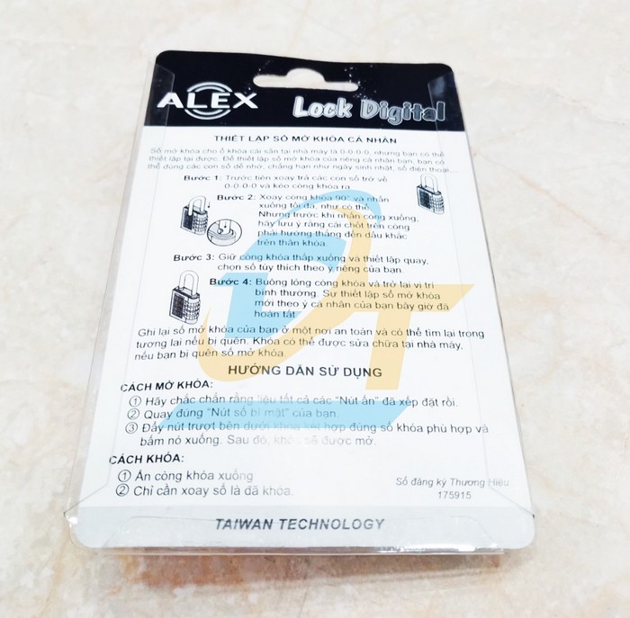 Ổ kh&oacute;a 4 số Alex m&agrave;u bạc 40mm  ALEX | Gi&aacute; rẻ nhất - C&ocirc;ng Ty TNHH Thương Mại Dịch Vụ Đạt T&acirc;m