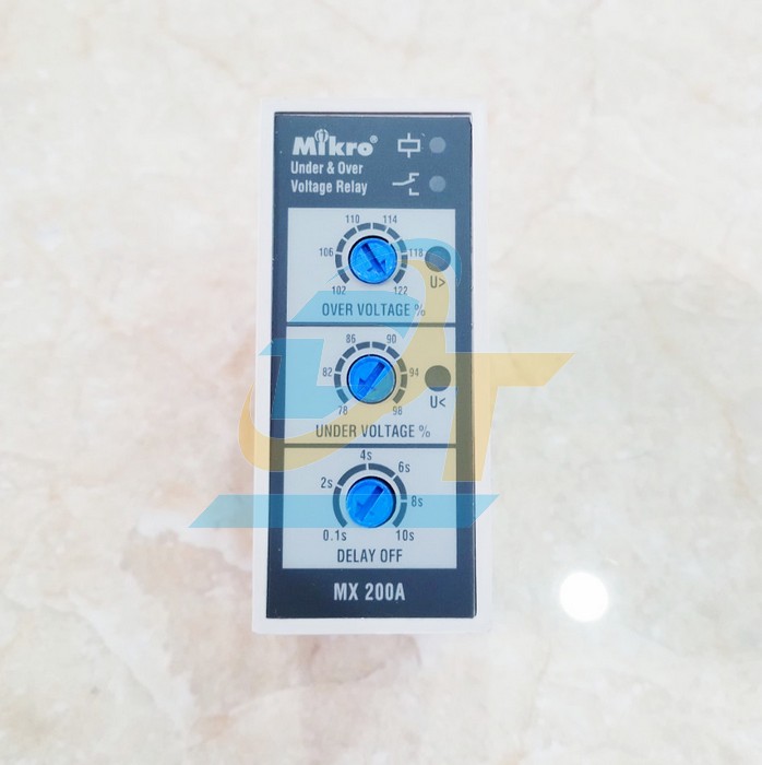 Relay bảo vệ điện &aacute;p 11 ch&acirc;n 380V Mikro MX200A  Mikro | Gi&aacute; rẻ nhất - C&ocirc;ng Ty TNHH Thương Mại Dịch Vụ Đạt T&acirc;m