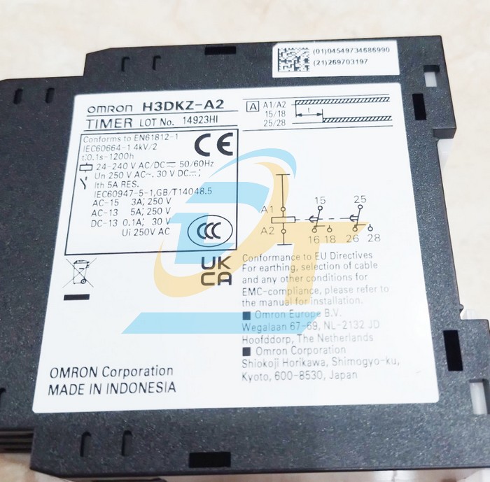 Relay thời gian AC/DC 24-240 Omron H3DKZ-A2 H3DKZ-A2 Omron | Gi&aacute; rẻ nhất - C&ocirc;ng Ty TNHH Thương Mại Dịch Vụ Đạt T&acirc;m