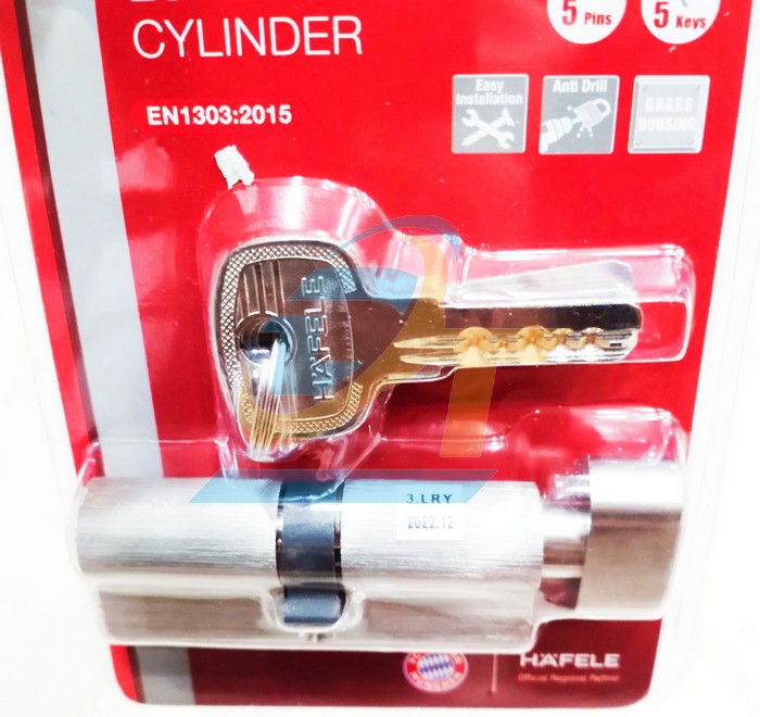 Ruột kh&oacute;a 1 đầu ch&igrave;a, 1 đầu vặn 71mm Hafele 489.56.004  HAFELE | Gi&aacute; rẻ nhất - C&ocirc;ng Ty TNHH Thương Mại Dịch Vụ Đạt T&acirc;m