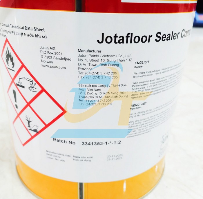 Sơn l&oacute;t s&agrave;n b&ecirc; t&ocirc;ng Jotun Jotafloor Sealer Comp B 4L  JOTUN | Gi&aacute; rẻ nhất - C&ocirc;ng Ty TNHH Thương Mại Dịch Vụ Đạt T&acirc;m