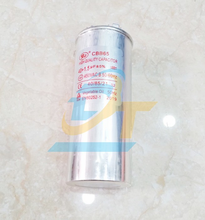 Tụ điều h&ograve;a 3 ch&acirc;n 450V CBB65 40+1.5uF  China | Gi&aacute; rẻ nhất - C&ocirc;ng Ty TNHH Thương Mại Dịch Vụ Đạt T&acirc;m