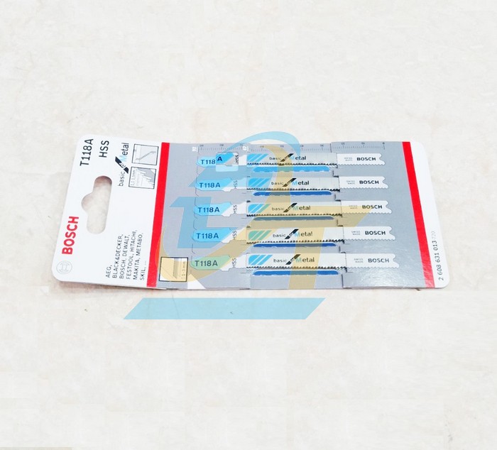 Vỉ 5 Lưỡi cưa lọng (sắt) T118A Bosch 2608631013 2608631013 Bosch | Gi&aacute; rẻ nhất - C&ocirc;ng Ty TNHH Thương Mại Dịch Vụ Đạt T&acirc;m