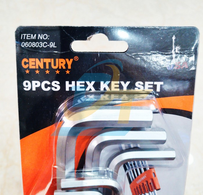 Bộ lục gi&aacute;c đầu bi 9 c&acirc;y hệ M&eacute;t 1.5-10mm CENTURY 060803C-9L 060803C-9L Century | Gi&aacute; rẻ nhất - C&ocirc;ng Ty TNHH Thương Mại Dịch Vụ Đạt T&acirc;m