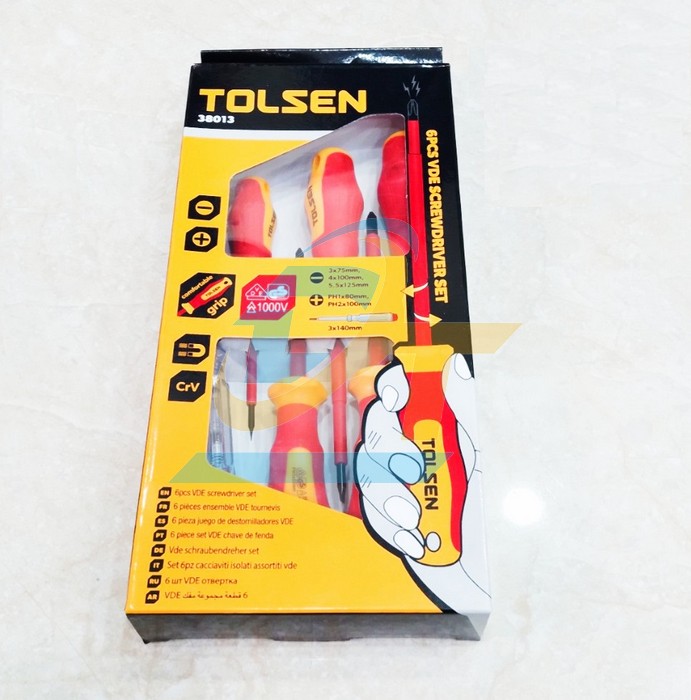 Bộ tua v&iacute;t c&aacute;ch điện 6 c&acirc;y Tolsen 38013  Tolsen | Gi&aacute; rẻ nhất - C&ocirc;ng Ty TNHH Thương Mại Dịch Vụ Đạt T&acirc;m