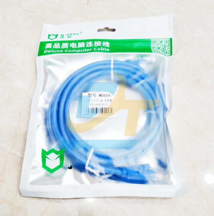 C&aacute;p mạng đ&uacute;c sẵn CAT6 UTP 3M M-Pard MD654  M-PARD | Gi&aacute; rẻ nhất - C&ocirc;ng Ty TNHH Thương Mại Dịch Vụ Đạt T&acirc;m