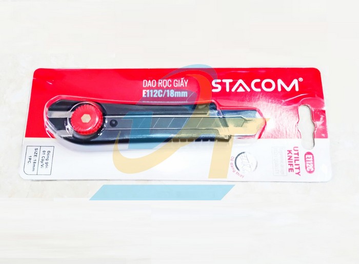 Dao rọc giấy c&ocirc;ng nhiệp 18mm Stacom E112C  STACOM | Gi&aacute; rẻ nhất - C&ocirc;ng Ty TNHH Thương Mại Dịch Vụ Đạt T&acirc;m