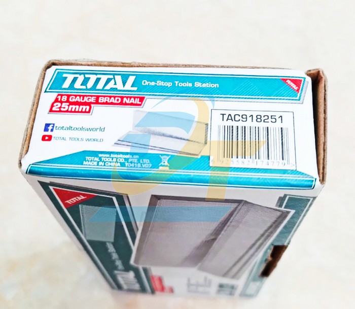 Đinh bấm thẳng 25mm Total TAC918251 (Hộp 5000 c&acirc;y)  Total | Gi&aacute; rẻ nhất - C&ocirc;ng Ty TNHH Thương Mại Dịch Vụ Đạt T&acirc;m