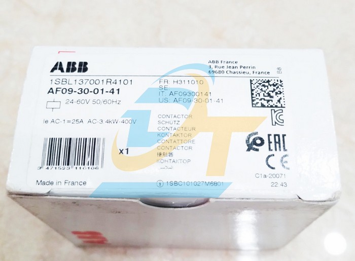 Khởi động từ 3P 9A 24-60V ABB AF09-30-01-41  ABB | Gi&aacute; rẻ nhất - C&ocirc;ng Ty TNHH Thương Mại Dịch Vụ Đạt T&acirc;m