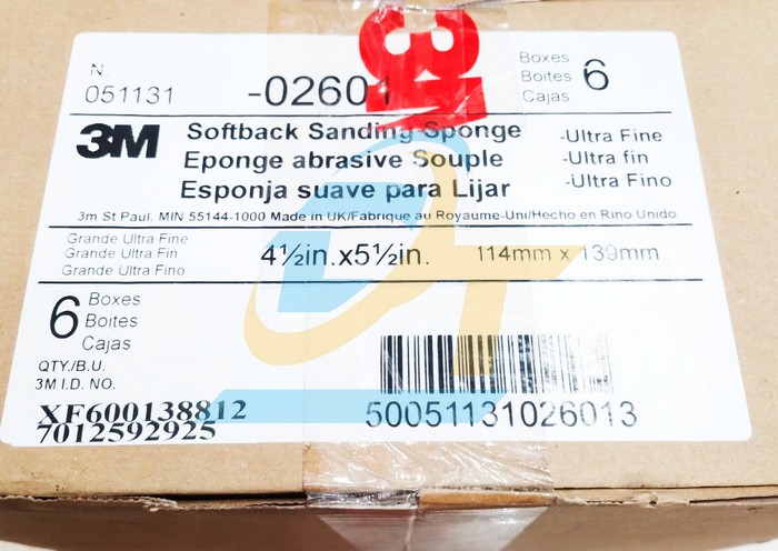 Nh&aacute;m xốp mịn 114x139mm 3M 02601 (Hộp 20 tấm)  3M | Gi&aacute; rẻ nhất - C&ocirc;ng Ty TNHH Thương Mại Dịch Vụ Đạt T&acirc;m