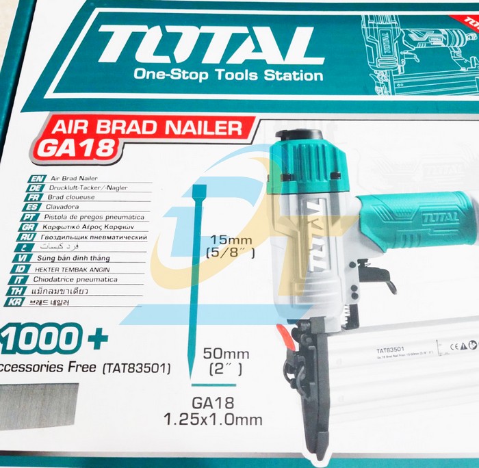 S&uacute;ng bắn đinh ghim thẳng d&ugrave;ng hơi Total TAT83501  Total | Gi&aacute; rẻ nhất - C&ocirc;ng Ty TNHH Thương Mại Dịch Vụ Đạt T&acirc;m