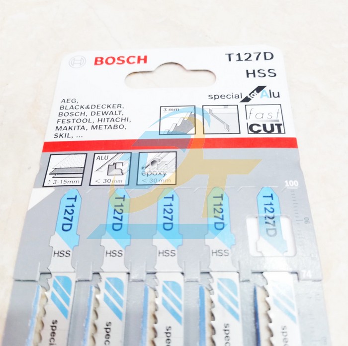 Vỉ 5 lưỡi cưa lọng (nh&ocirc;m) T127D Bosch 2608631017  Bosch | Gi&aacute; rẻ nhất - C&ocirc;ng Ty TNHH Thương Mại Dịch Vụ Đạt T&acirc;m