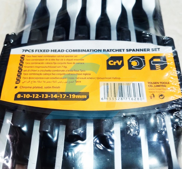Bộ v&ograve;ng miệng tự động 7 chi tiết 8-19mm Tolsen 15229  Tolsen | Gi&aacute; rẻ nhất - C&ocirc;ng Ty TNHH Thương Mại Dịch Vụ Đạt T&acirc;m