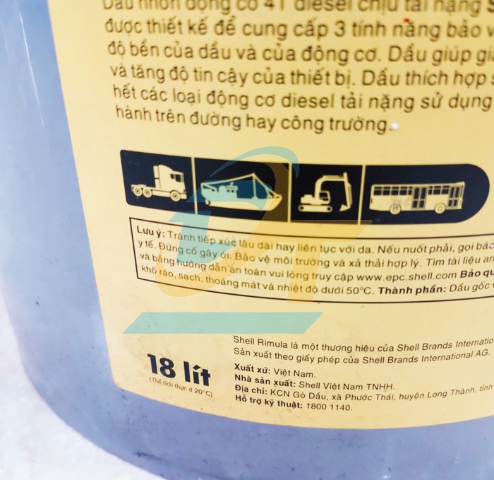 Dầu động cơ Shell Rimula R4X 15W-40 18L  Shell-Spirax | Gi&aacute; rẻ nhất - C&ocirc;ng Ty TNHH Thương Mại Dịch Vụ Đạt T&acirc;m