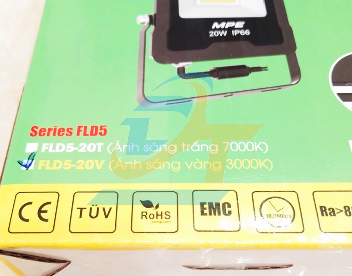 Đ&egrave;n Led pha 20W 3000K MPE FLD5-20V  MPE | Gi&aacute; rẻ nhất - C&ocirc;ng Ty TNHH Thương Mại Dịch Vụ Đạt T&acirc;m