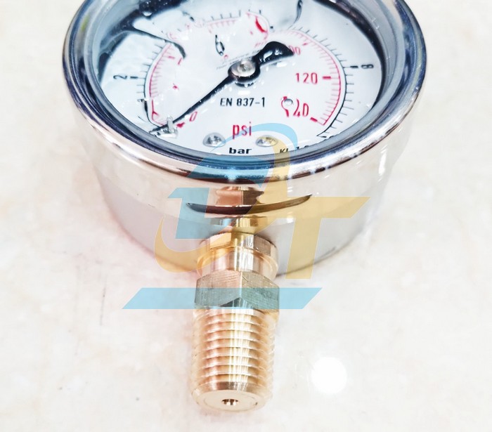 Đồng hồ đo &aacute;p suất 63mm 0-10bar Italy (Ch&acirc;n đứng)  Italy | Gi&aacute; rẻ nhất - C&ocirc;ng Ty TNHH Thương Mại Dịch Vụ Đạt T&acirc;m