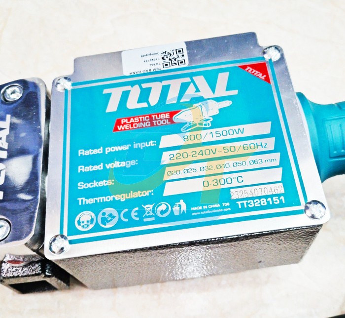 M&aacute;y h&agrave;n ống nhựa 63mm 1500W Total TT328151 TT328151 Total | Gi&aacute; rẻ nhất - C&ocirc;ng Ty TNHH Thương Mại Dịch Vụ Đạt T&acirc;m