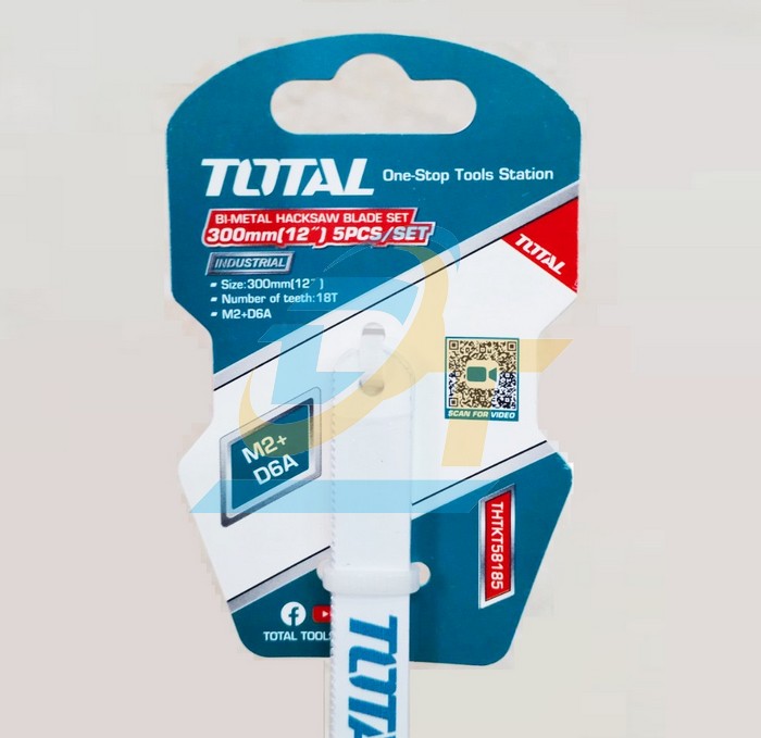 Bộ 5 lưỡi cưa sắt hợp kim 18 răng 12"/300mm Total THTKT58185  Total | Gi&aacute; rẻ nhất - C&ocirc;ng Ty TNHH Thương Mại Dịch Vụ Đạt T&acirc;m