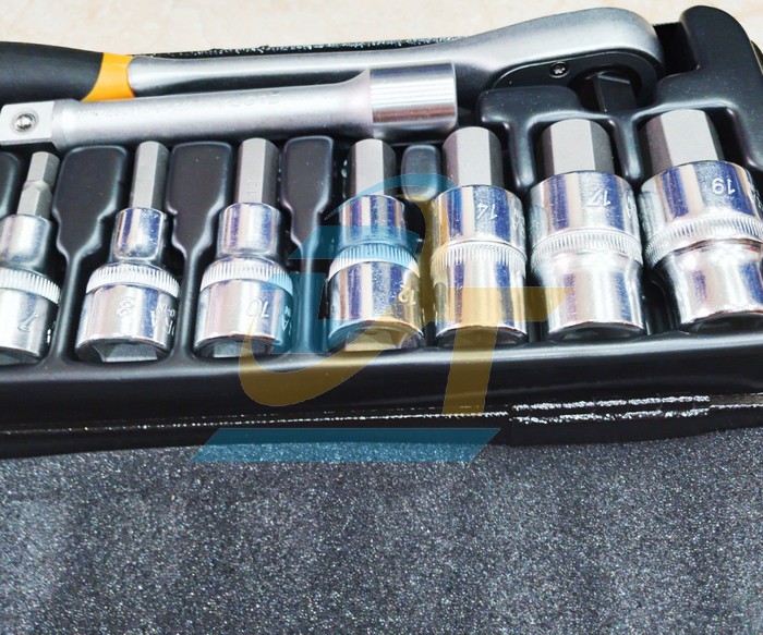 Bộ đầu tu&yacute;p lục gi&aacute;c hệ m&eacute;t 1/2" 12 chi tiết 4-19mm Elora 770-KINMK  ELORA | Gi&aacute; rẻ nhất - C&ocirc;ng Ty TNHH Thương Mại Dịch Vụ Đạt T&acirc;m