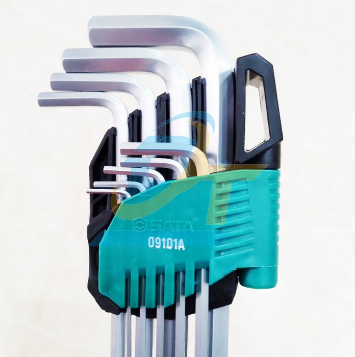 Bộ lục gi&aacute;c bi d&agrave;i 9 chi tiết 1.5-10mm Sata 09101A  SATA | Gi&aacute; rẻ nhất - C&ocirc;ng Ty TNHH Thương Mại Dịch Vụ Đạt T&acirc;m