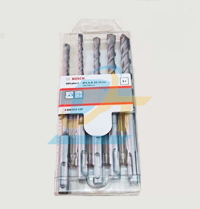 Bộ 5 mũi khoan b&ecirc; t&ocirc;ng chu&ocirc;i g&agrave;i SDS Plus-1 /6/8/10/12x160mm Bosch 2608579120 2608579120 Bosch | Gi&aacute; rẻ nhất - C&ocirc;ng Ty TNHH Thương Mại Dịch Vụ Đạt T&acirc;m