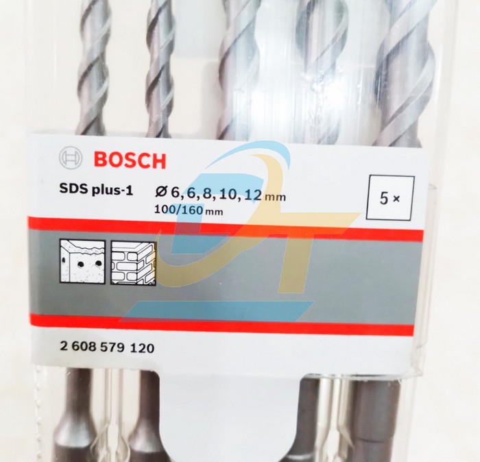 Bộ 5 mũi khoan b&ecirc; t&ocirc;ng chu&ocirc;i g&agrave;i SDS Plus-1 /6/8/10/12x160mm Bosch 2608579120 2608579120 Bosch | Gi&aacute; rẻ nhất - C&ocirc;ng Ty TNHH Thương Mại Dịch Vụ Đạt T&acirc;m