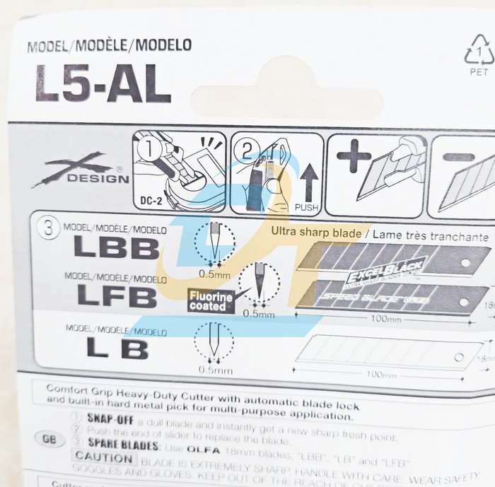 Dao cắt kỹ thuật 18mm Olfa L5-AL  OLFA | Gi&aacute; rẻ nhất - C&ocirc;ng Ty TNHH Thương Mại Dịch Vụ Đạt T&acirc;m