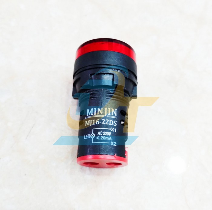 Đ&egrave;n b&aacute;o pha 220V phi 22 m&agrave;u đỏ Minjin MJ16-22DS MJ16-22DS MINJIN | Gi&aacute; rẻ nhất - C&ocirc;ng Ty TNHH Thương Mại Dịch Vụ Đạt T&acirc;m