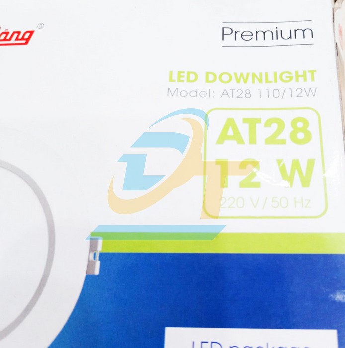 Đ&egrave;n led Downlight &acirc;m trần 110/12W 6500K Rạng Đ&ocirc;ng AT28  RangDong | Gi&aacute; rẻ nhất - C&ocirc;ng Ty TNHH Thương Mại Dịch Vụ Đạt T&acirc;m