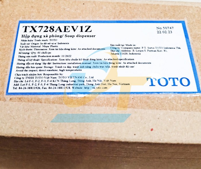Hộp đựng x&agrave; ph&ograve;ng TOTO TX728AEV1Z TX728AEV1Z TOTO | Gi&aacute; rẻ nhất - C&ocirc;ng Ty TNHH Thương Mại Dịch Vụ Đạt T&acirc;m