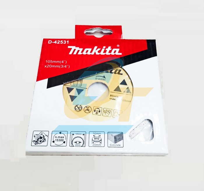 Lưỡi cắt kim cương 105x20mm Makita D-42531 D-42531 Makita | Gi&aacute; rẻ nhất - C&ocirc;ng Ty TNHH Thương Mại Dịch Vụ Đạt T&acirc;m