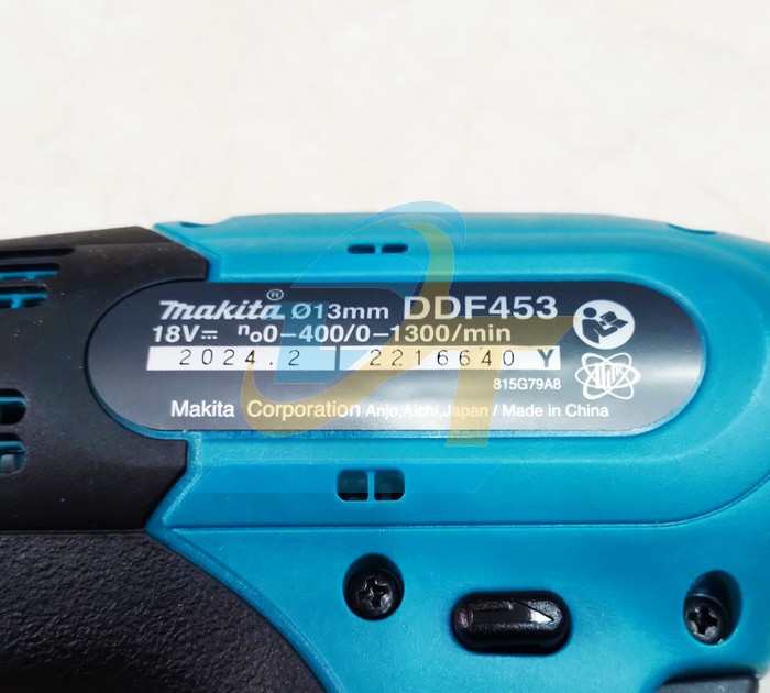 M&aacute;y khoan vặn v&iacute;t d&ugrave;ng pin 18V Makita DDF453SYE (K&egrave;m 2 pin 1.5Ah + 1 Sạc)  Makita | Gi&aacute; rẻ nhất - C&ocirc;ng Ty TNHH Thương Mại Dịch Vụ Đạt T&acirc;m