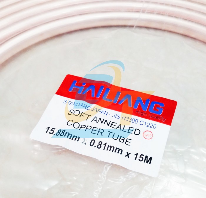 Ống đồng m&aacute;y lạnh Hailiang 15.88x0.81mm - Cuộn 15m  HAILIANG | Gi&aacute; rẻ nhất - C&ocirc;ng Ty TNHH Thương Mại Dịch Vụ Đạt T&acirc;m