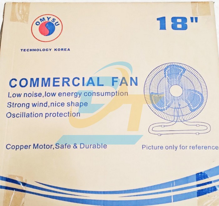 Quạt s&agrave;n c&ocirc;ng nghiệp 450mm 130W 220V Omysu FY-45  OMYSU | Gi&aacute; rẻ nhất - C&ocirc;ng Ty TNHH Thương Mại Dịch Vụ Đạt T&acirc;m