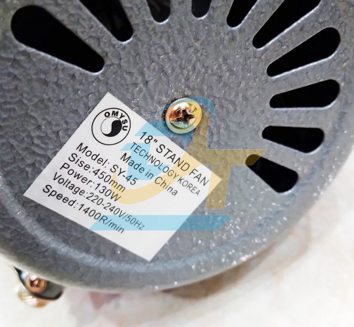 Quạt s&agrave;n c&ocirc;ng nghiệp 450mm 130W 220V Omysu FY-45  OMYSU | Gi&aacute; rẻ nhất - C&ocirc;ng Ty TNHH Thương Mại Dịch Vụ Đạt T&acirc;m