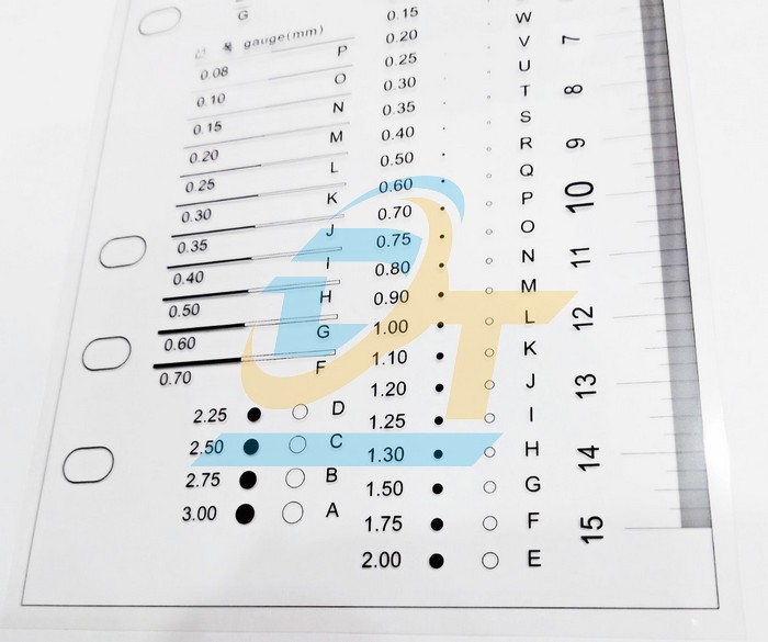 Thẻ đo lường (Film gauge) trong suốt ti&ecirc;u chuẩn Visual Inspection Standard  Korea | Gi&aacute; rẻ nhất - C&ocirc;ng Ty TNHH Thương Mại Dịch Vụ Đạt T&acirc;m