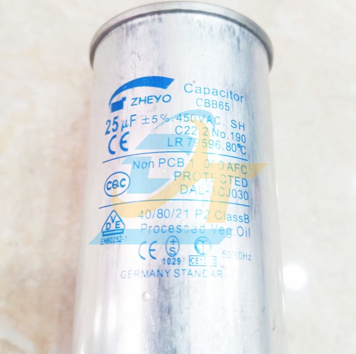 Tụ nh&ocirc;m CBB65 450V 25uF  China | Gi&aacute; rẻ nhất - C&ocirc;ng Ty TNHH Thương Mại Dịch Vụ Đạt T&acirc;m