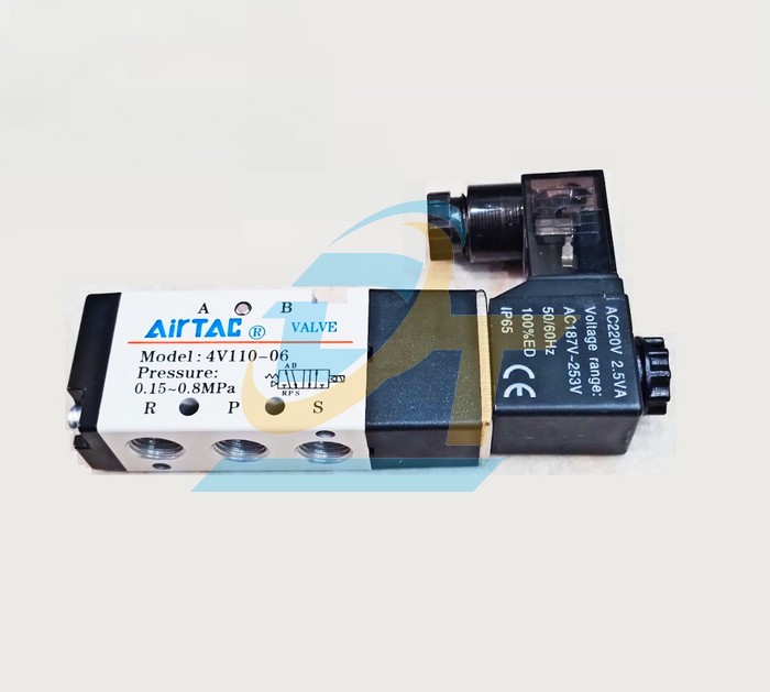 Van điện từ kh&iacute; n&eacute;n AC220V Airtac 4V110-06A  Airtac | Gi&aacute; rẻ nhất - C&ocirc;ng Ty TNHH Thương Mại Dịch Vụ Đạt T&acirc;m