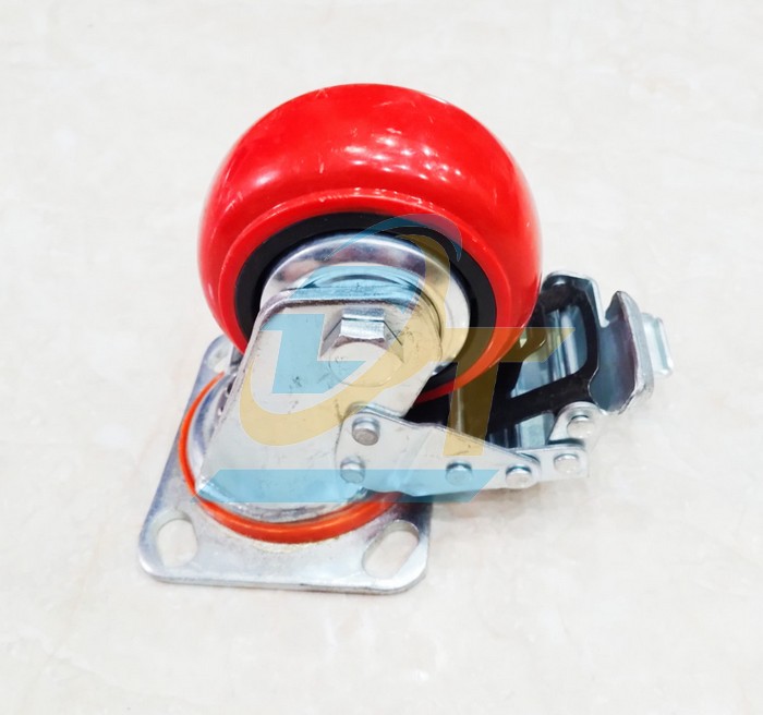 B&aacute;nh xe PU th&eacute;p ốp kim loại c&oacute; kh&oacute;a phi 100 c&agrave;ng xoay  VietNam | Gi&aacute; rẻ nhất - C&ocirc;ng Ty TNHH Thương Mại Dịch Vụ Đạt T&acirc;m