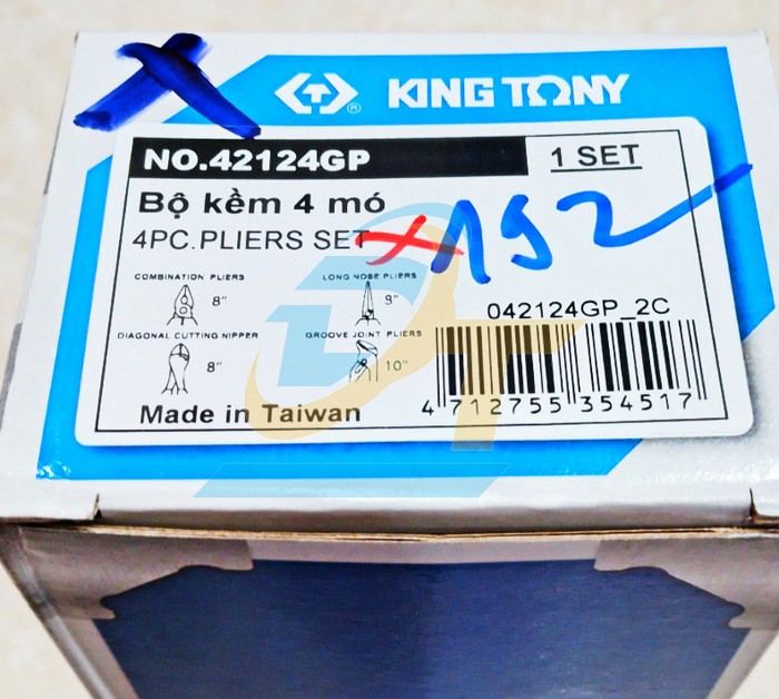Bộ k&igrave;m 4 chi tiết Kingtony 42124GP  KingTony | Gi&aacute; rẻ nhất - C&ocirc;ng Ty TNHH Thương Mại Dịch Vụ Đạt T&acirc;m