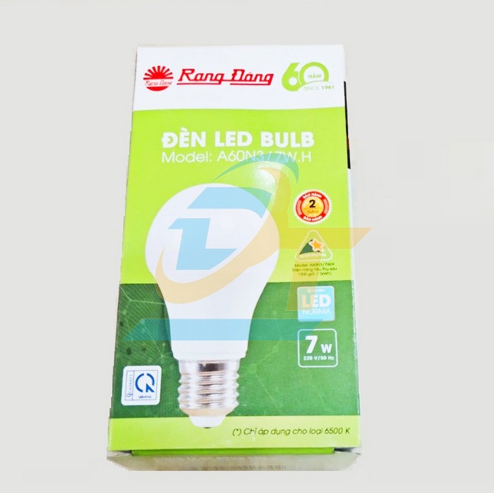 B&oacute;ng đ&egrave;n LED Bulb 7W 3000K Rạng Đ&ocirc;ng A60N3/7W  RangDong | Gi&aacute; rẻ nhất - C&ocirc;ng Ty TNHH Thương Mại Dịch Vụ Đạt T&acirc;m